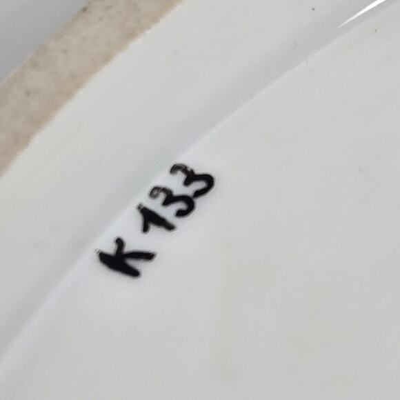 Vintage Meissen Porcelain Bowl Rococco Leaf Purple Gold Relief Luster Floral - Picture 6 of 11